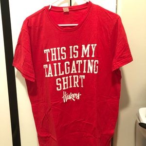 Nebraska Huskers tailgating shirt